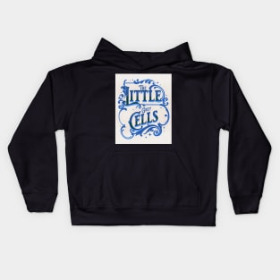 Poirot The Little Grey Cells - Blue and White Kids Hoodie